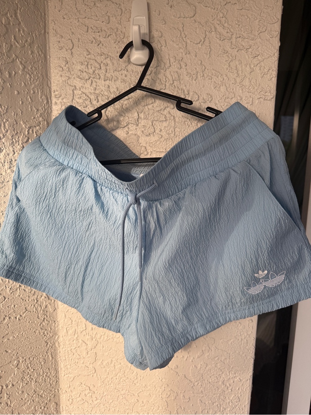 adidas Originals Light Blue Women's Athletic Shorts (Medium)
